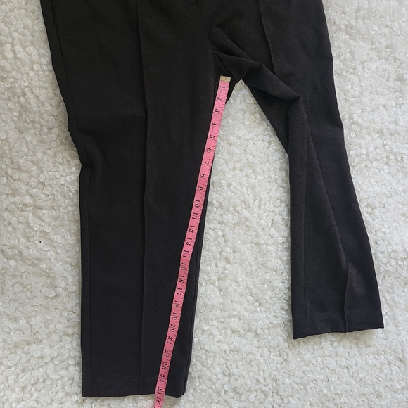 Laura Petites 16 Dark Brown Ankle Pants Classic Plus Size Career Office Workwear - Picture 11 of 13